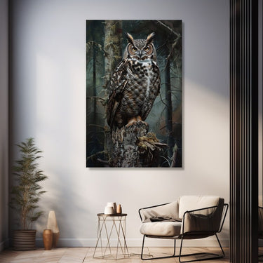 Chouette En Peinture